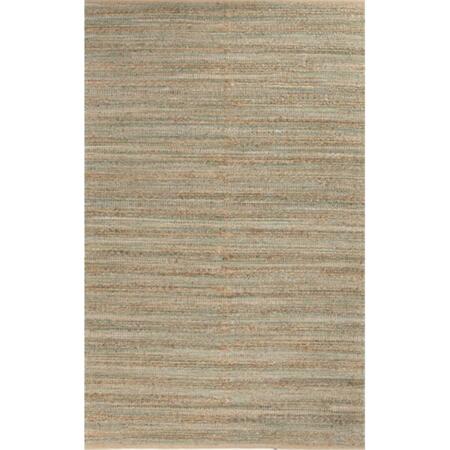 JAIPUR RUGS Naturals Solid Pattern Jute/ Cotton Taupe/Gray Area Rug  3.6x5.6 RUG115473